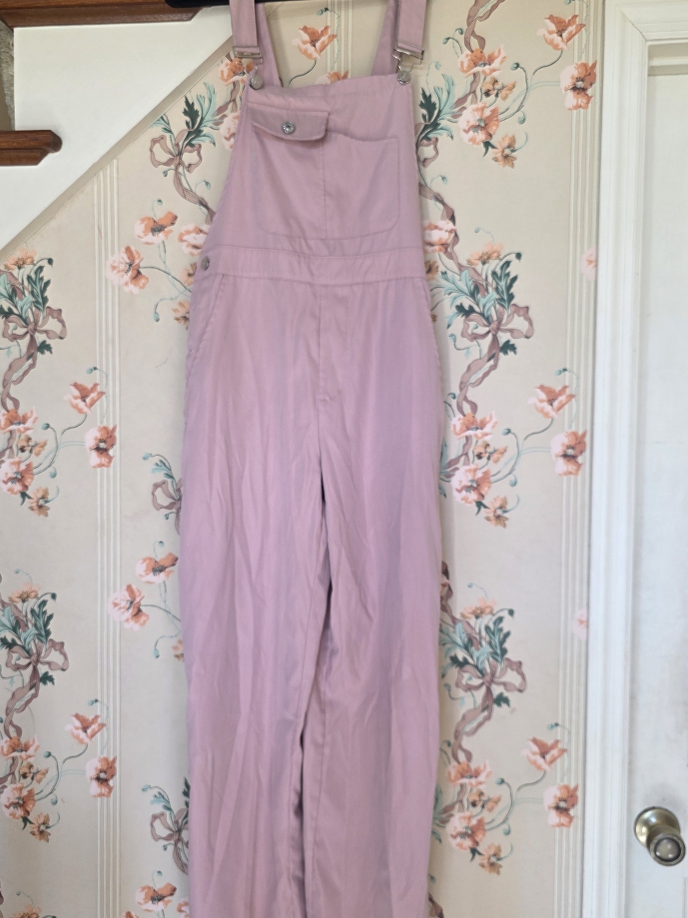 SHEIN Pink Wide-Leg Overalls